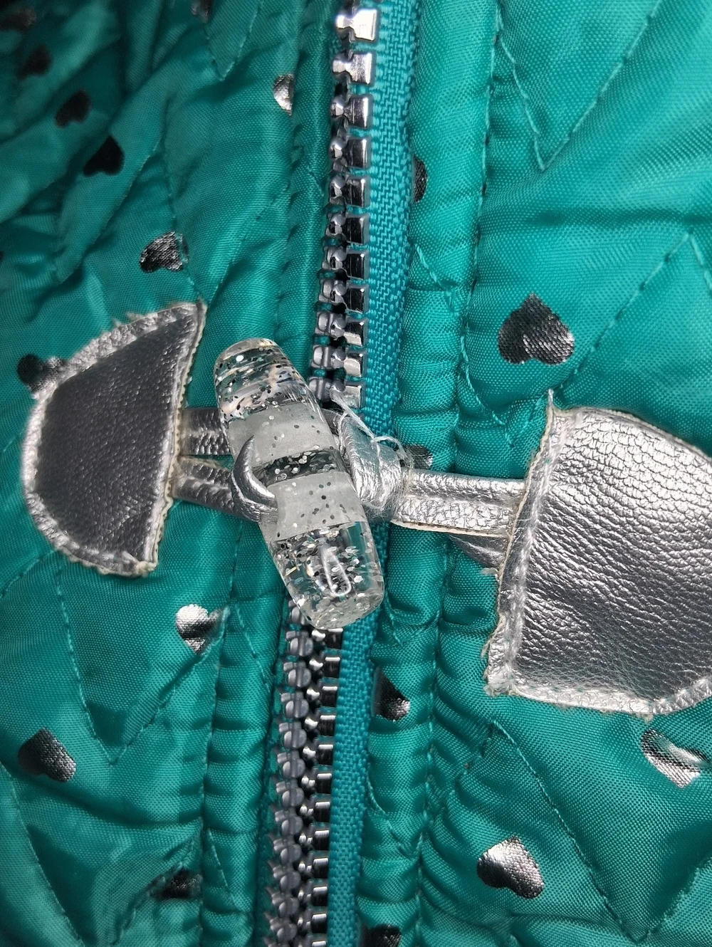 LITTLE LASS Puffer Quilted Fur Hooded Jacket Vest NWT